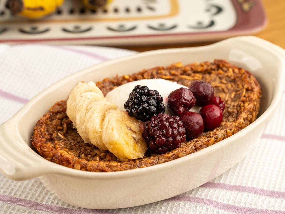 Baked Oatmeal mit Banane