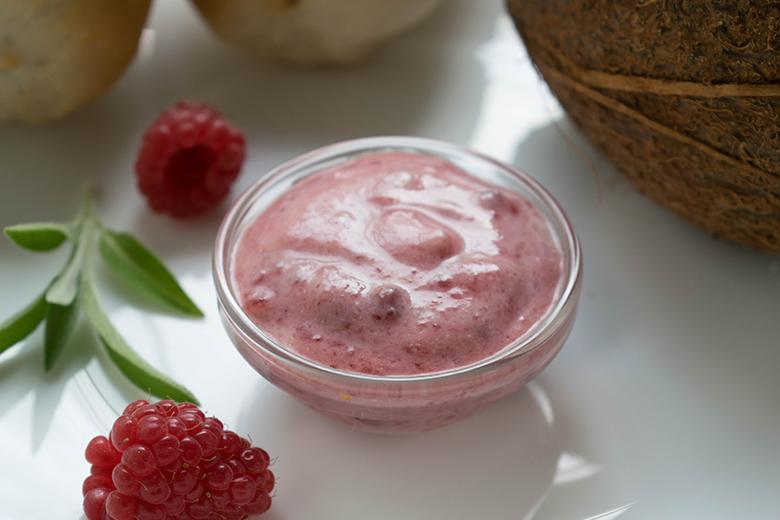 Himbeer-Marmelade mit Kokosaroma