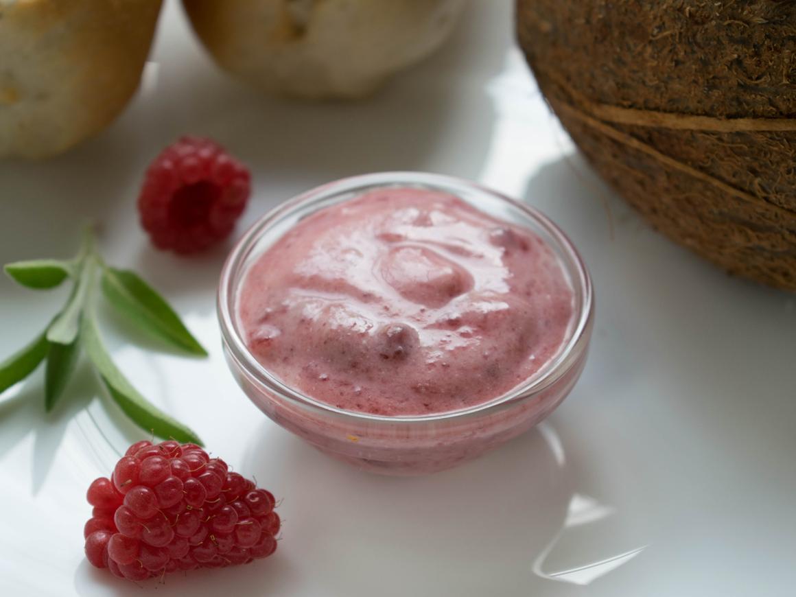 Himbeer-Marmelade mit Kokosaroma