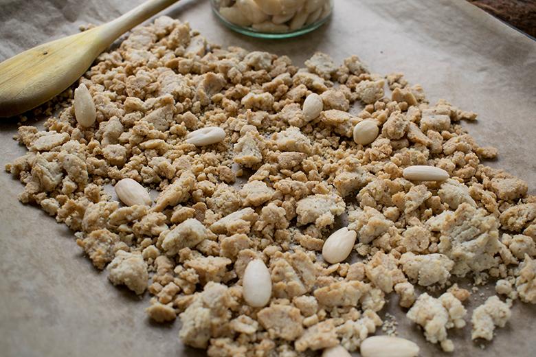 Butterstreusel mit Mandeln