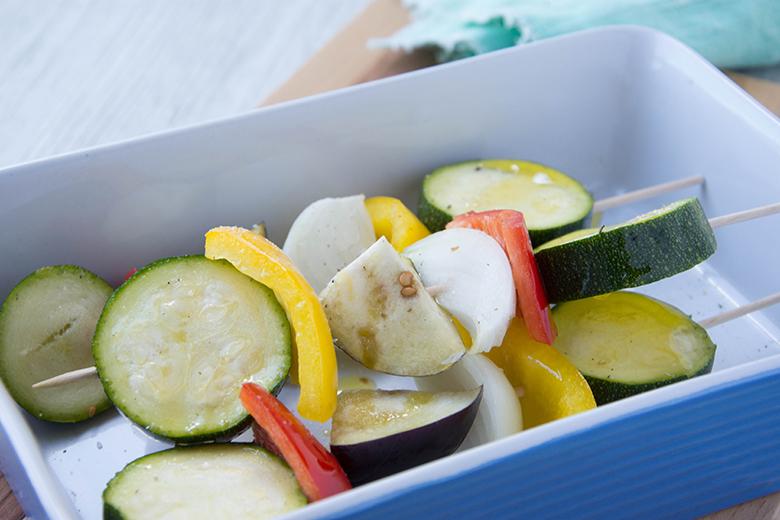 Sommerliche Gemüsespieße