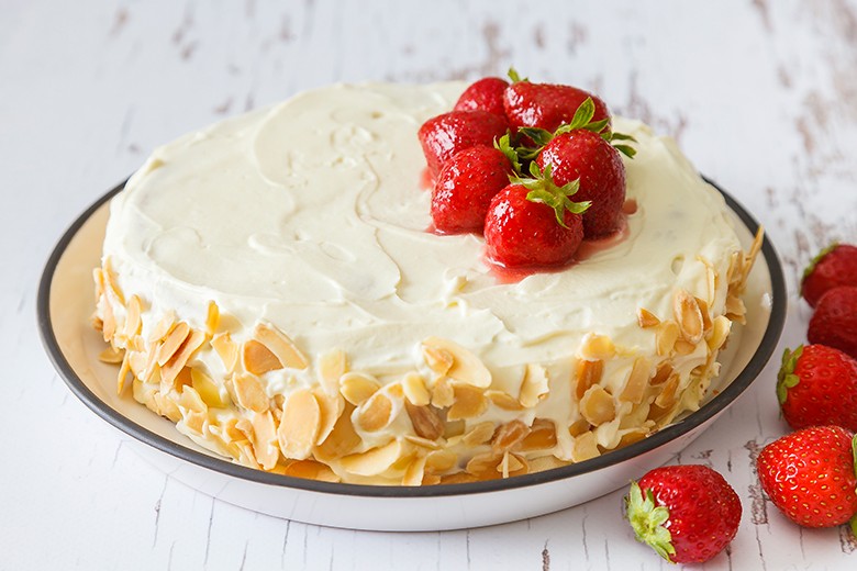 Erdbeerkuchen mit Buttercreme