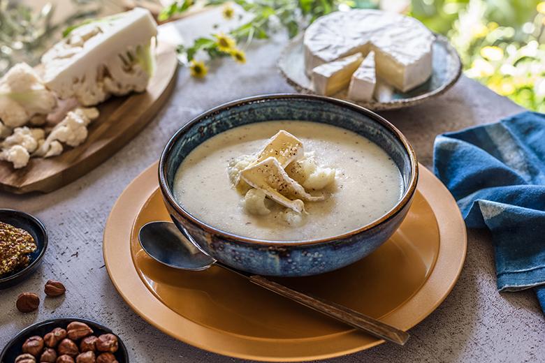 Blumenkohl-Camembert-Suppe