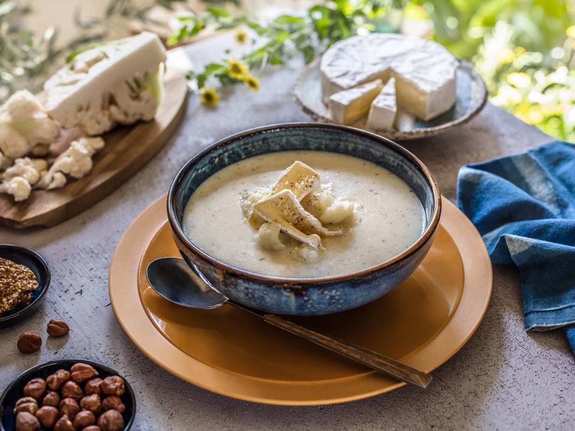 Blumenkohl-Camembert-Suppe