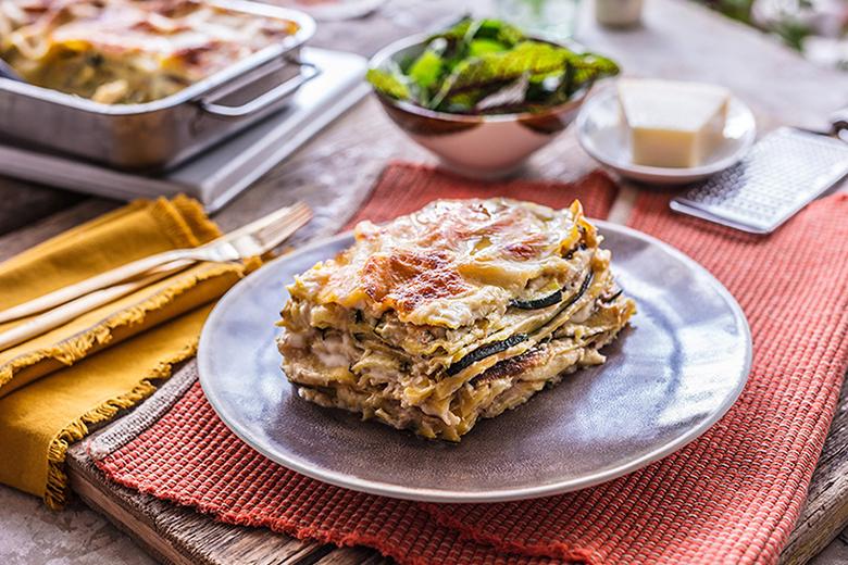 Zucchini-Käse-Lasagne