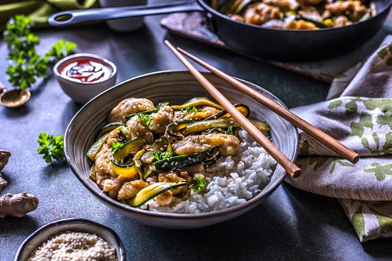 Hähnchen mit Zucchini