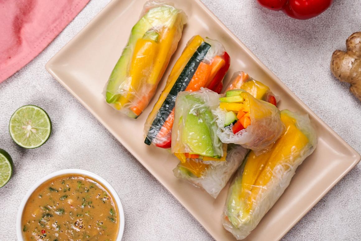 Vegetarische Sommerrollen