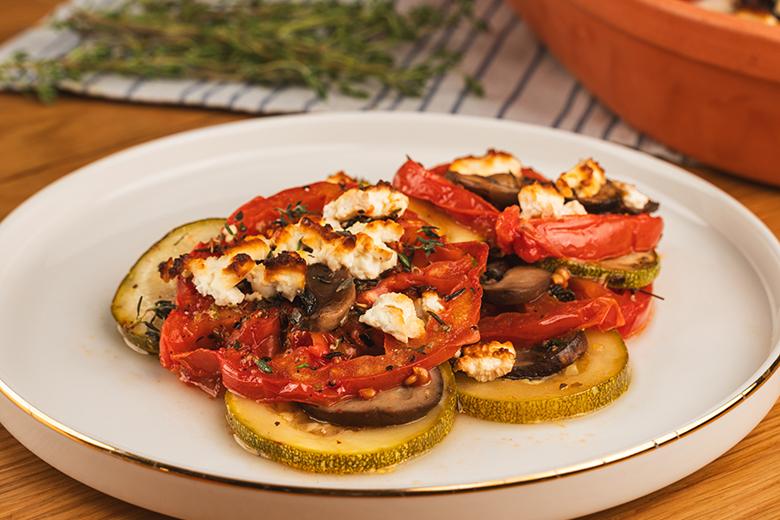 Gemüseauflauf mit Feta
