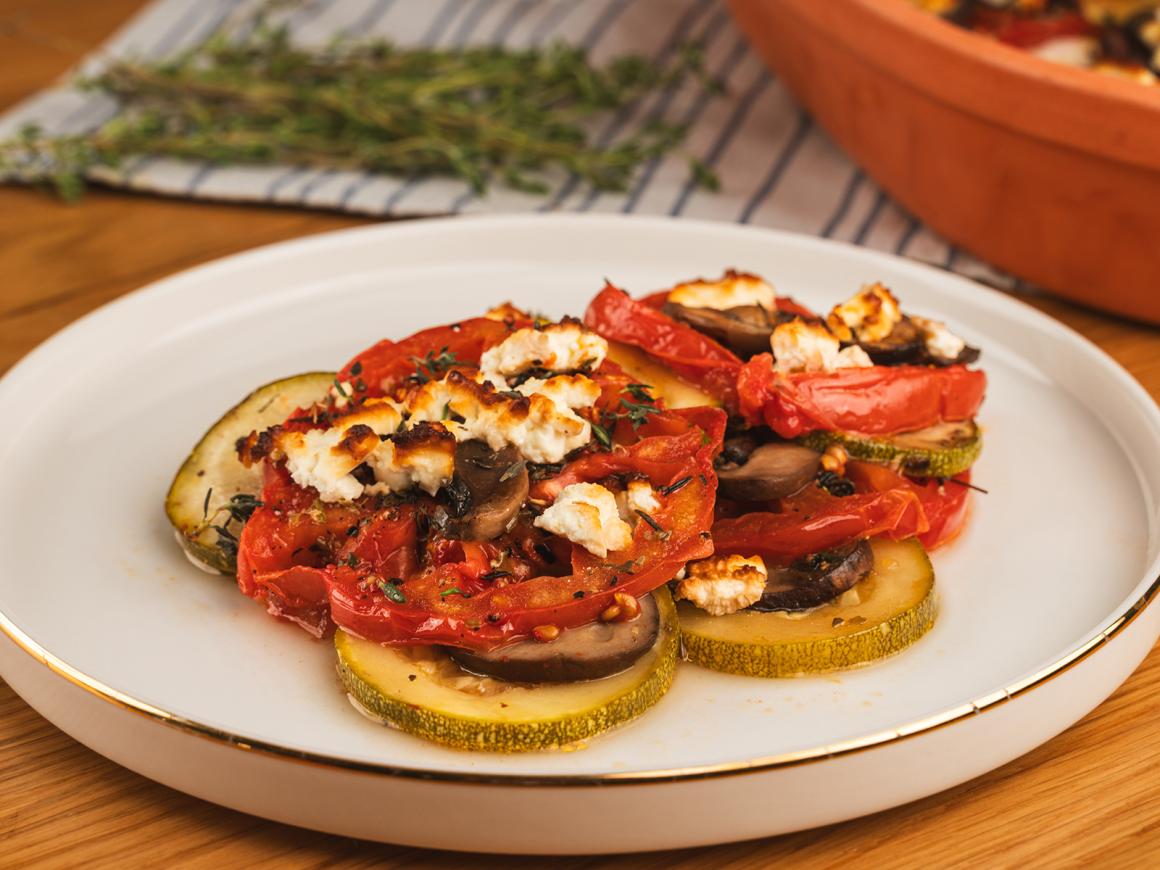 Gemüseauflauf mit Feta