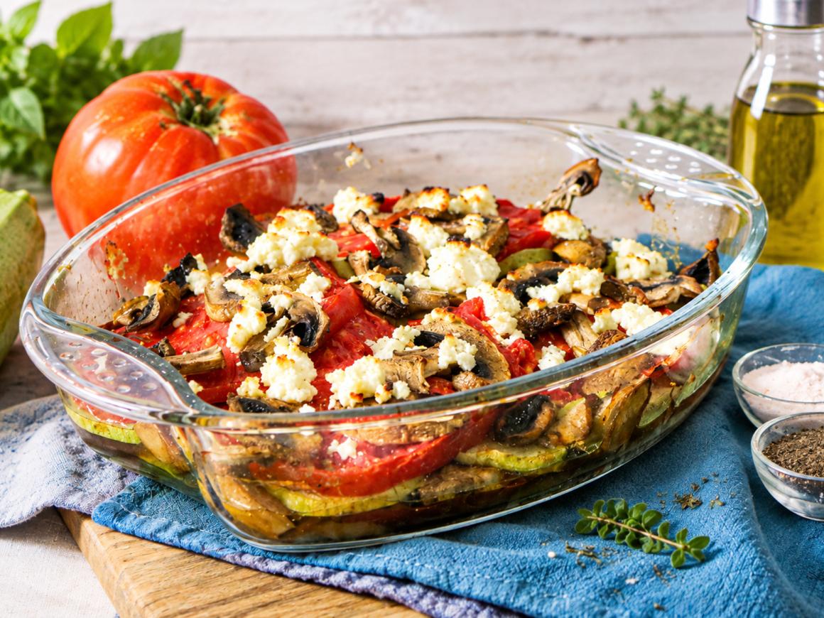 Gemüseauflauf mit Feta
