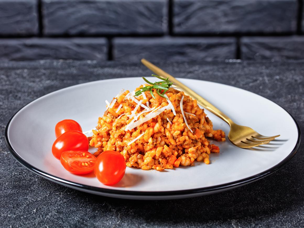 Bolognese-Reis
