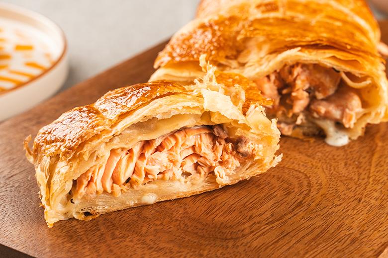 Lachsstrudel