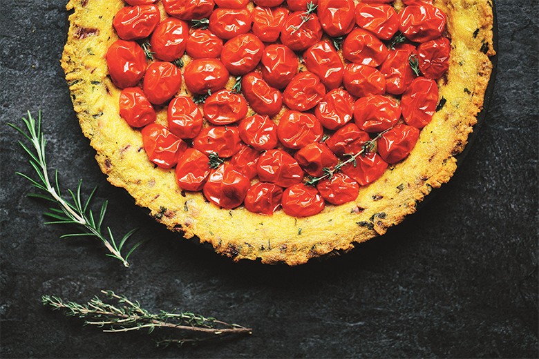 Polenta-Tomaten-Kuchen