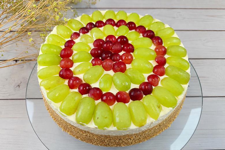 Traubentorte ohne Backen