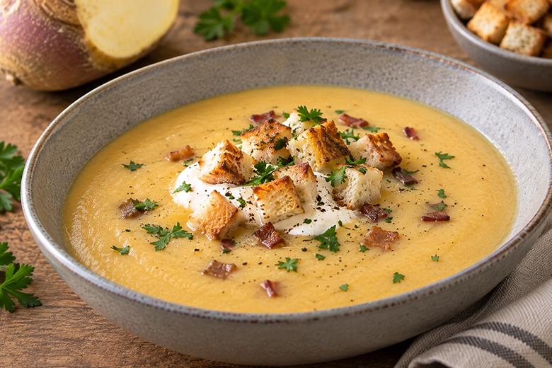 Cremige Steckrübensuppe