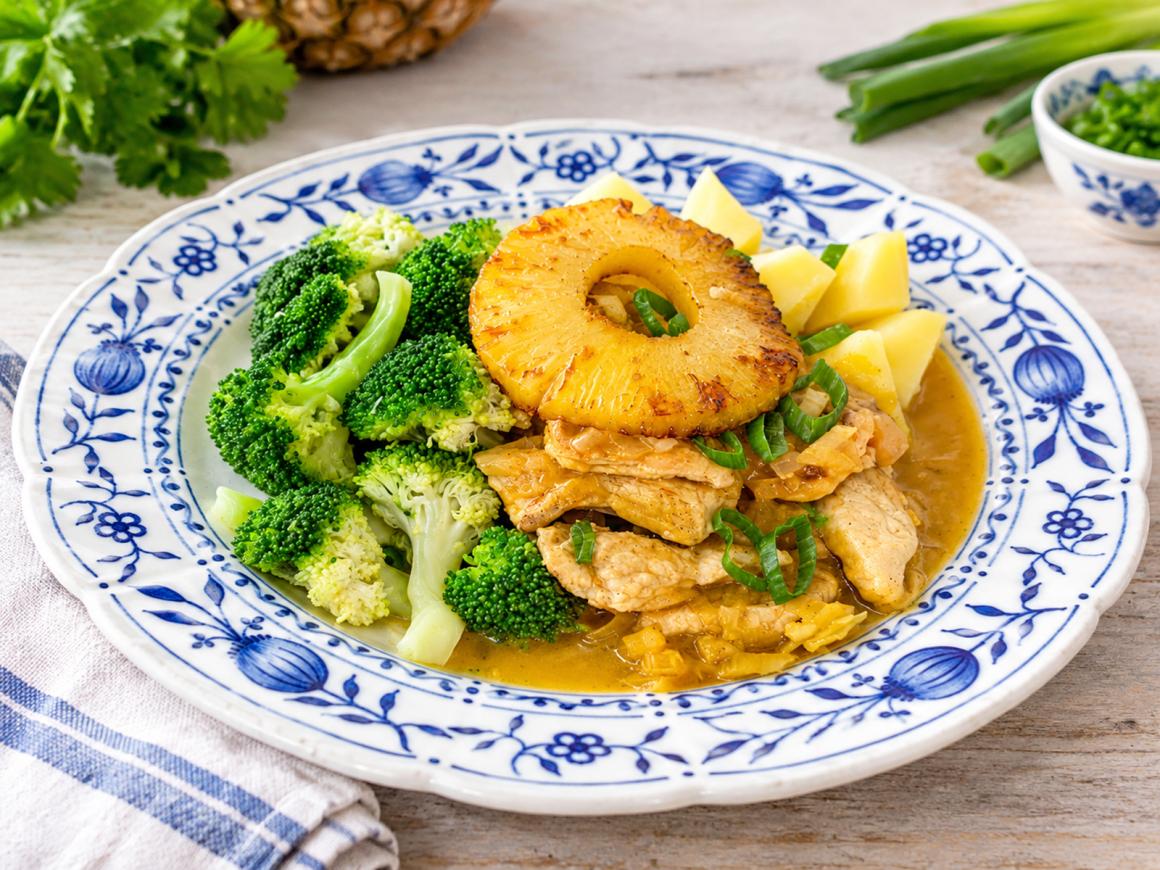 Putencurry mit Brokkoli