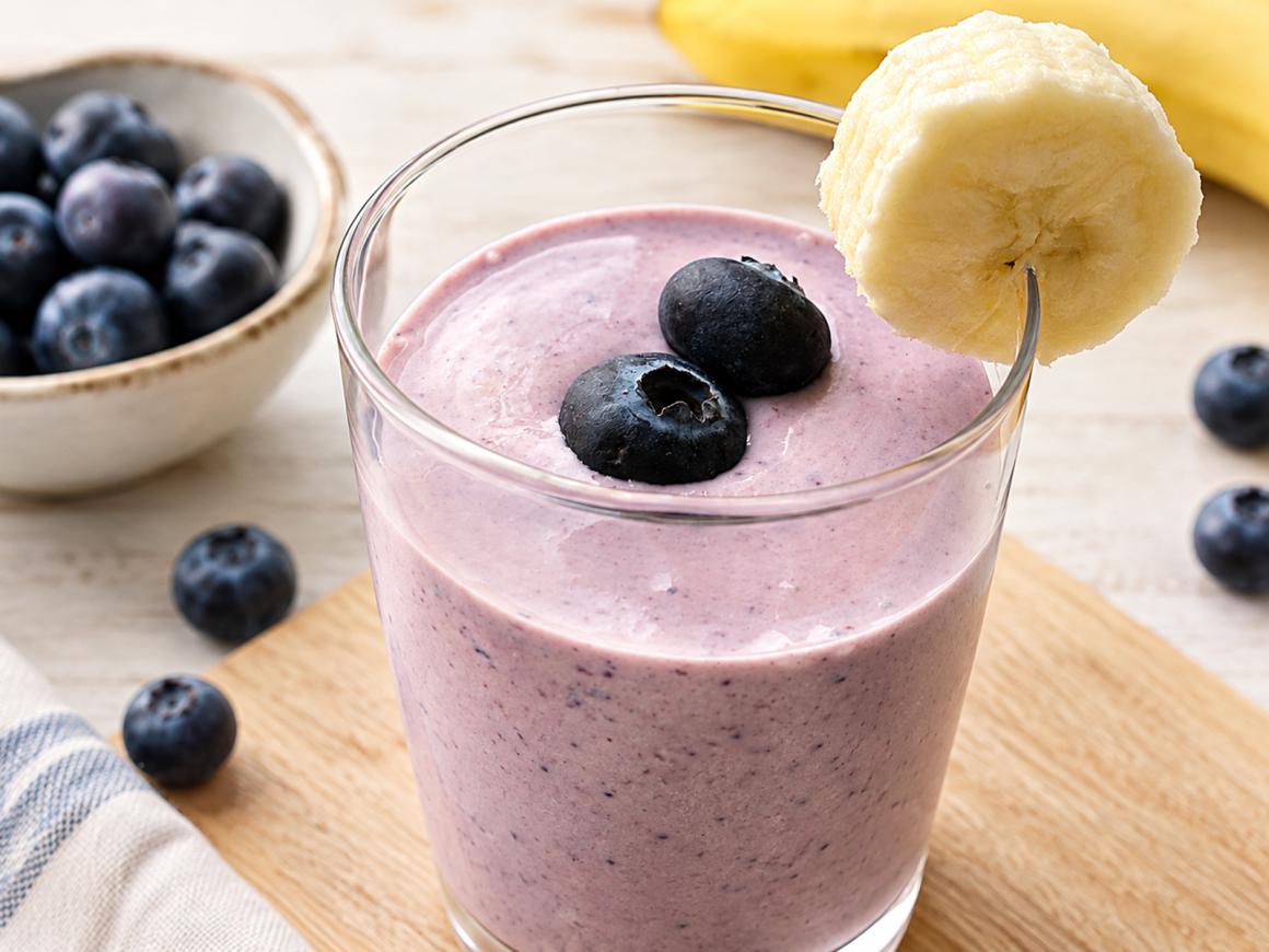 Blaubeer-Smoothie mit Skyr
