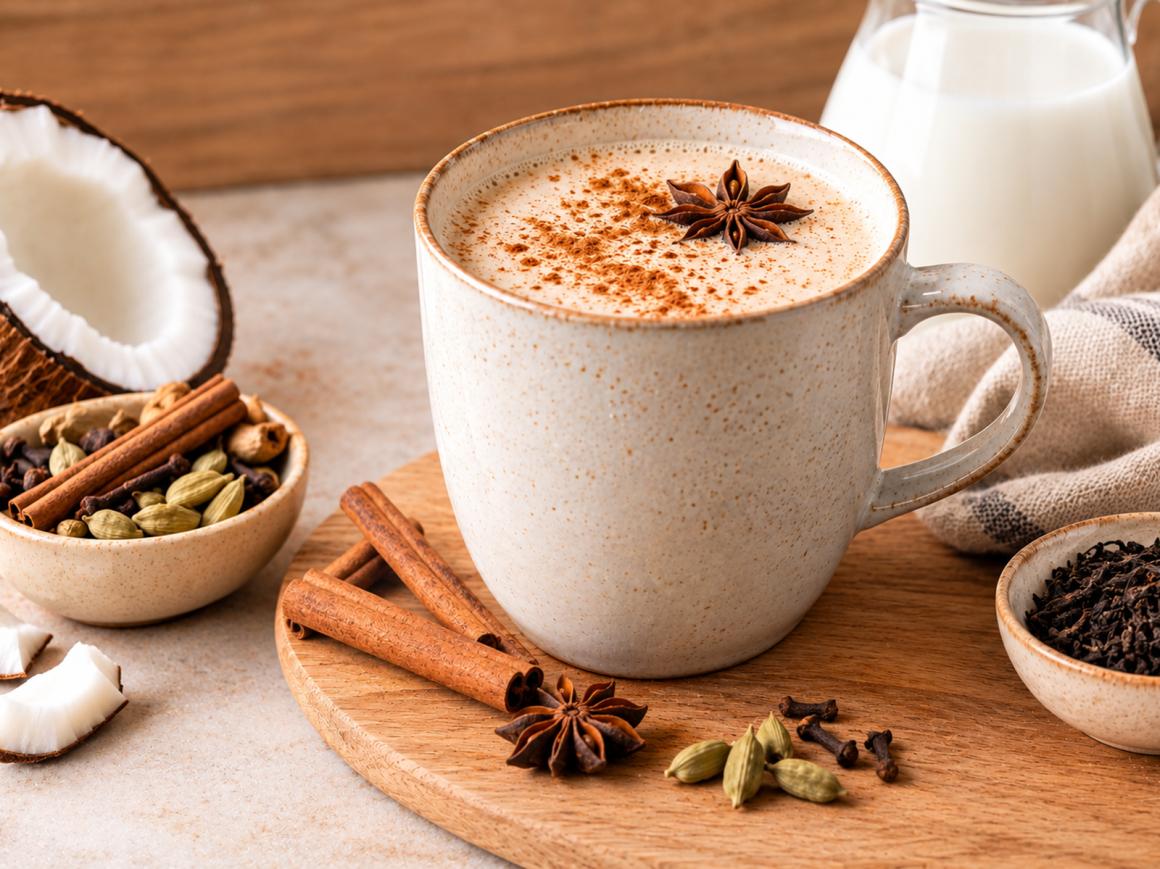 Kokos-Chai-Latte