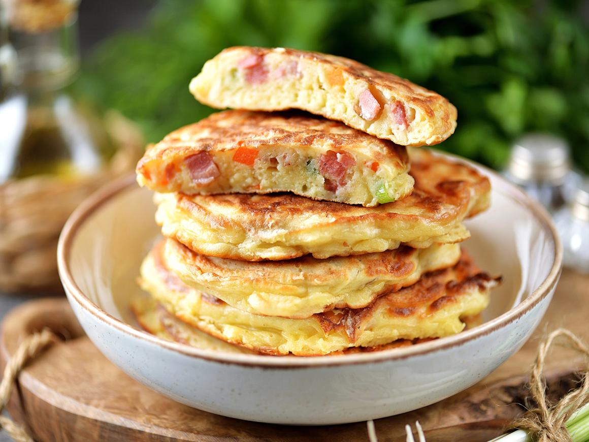 Pikante Pizza-Pancakes