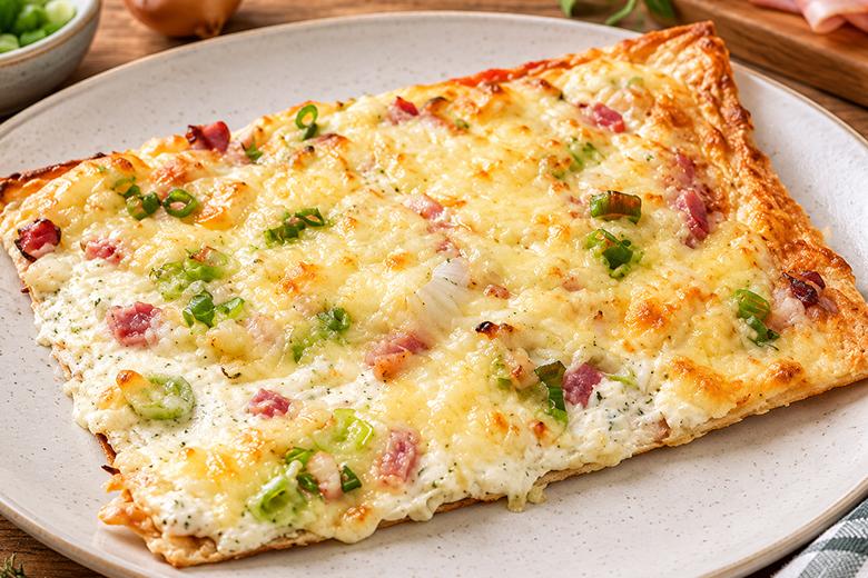 Flammkuchen mit Fertigteig