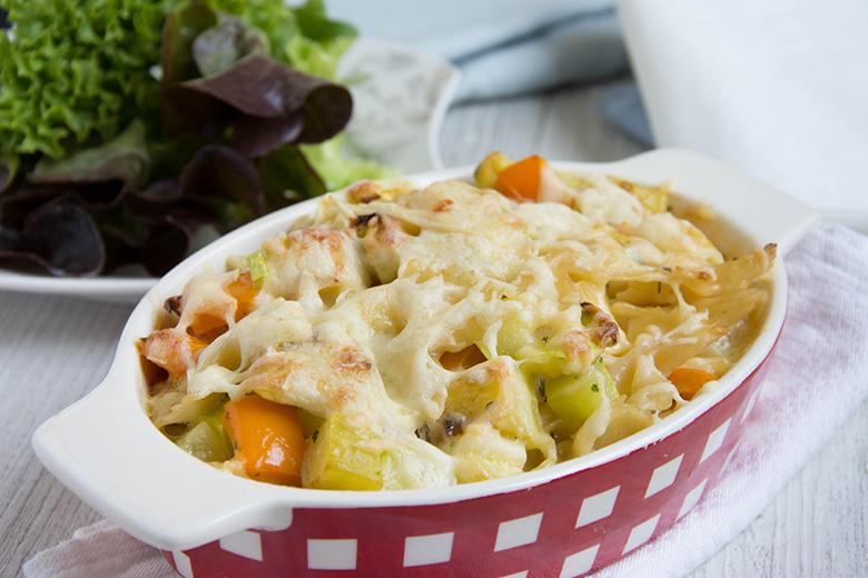 Nudelauflauf mit Kürbis