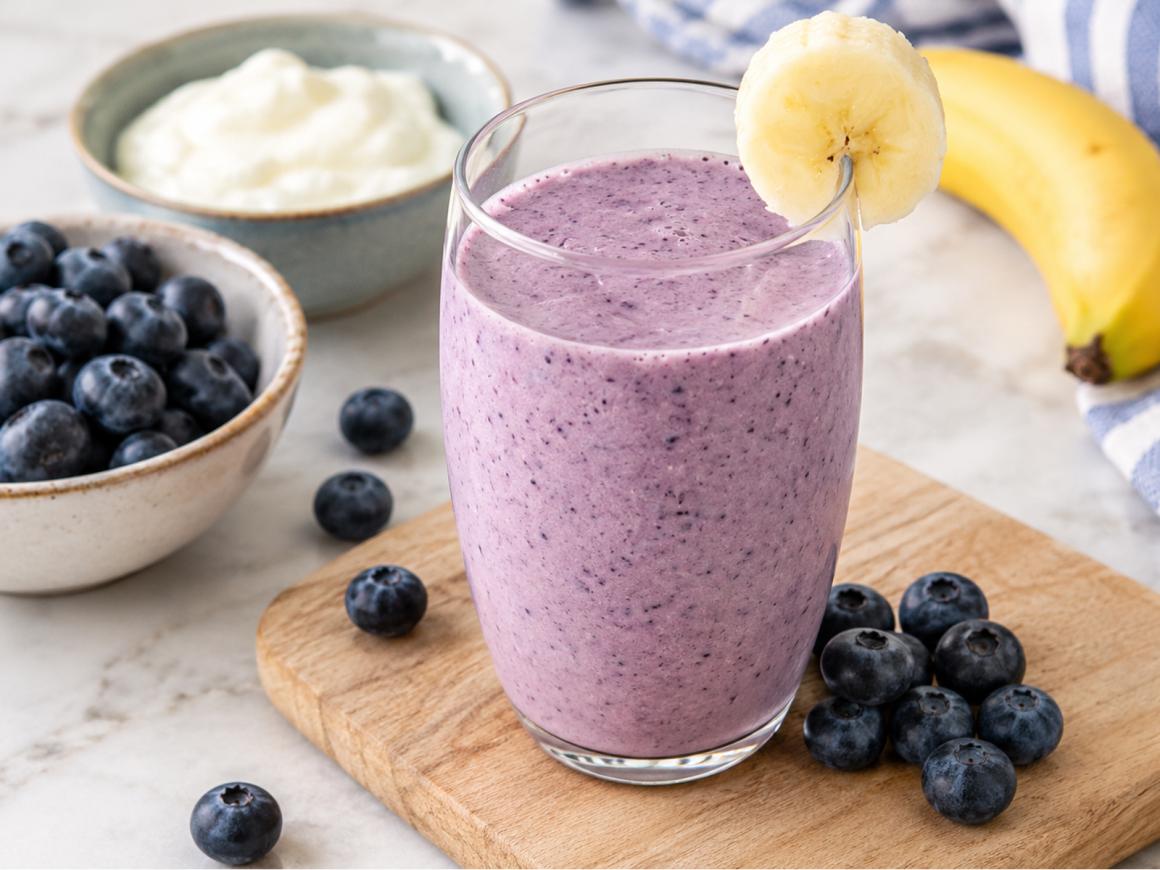 Blaubeer-Smoothie mit Skyr