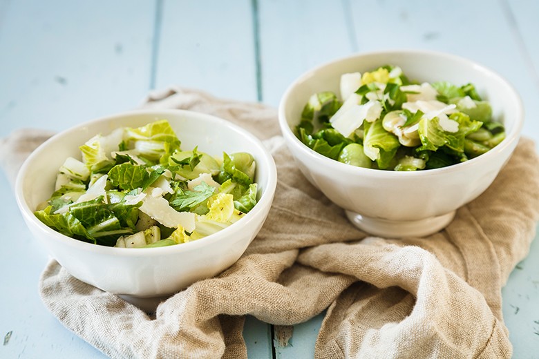Mangoldsalat mit Schafskäse