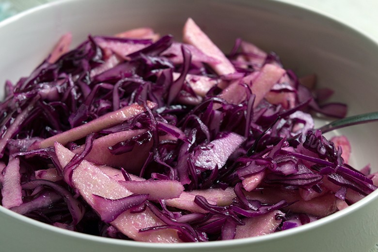 Rotkrautsalat mit Apfel