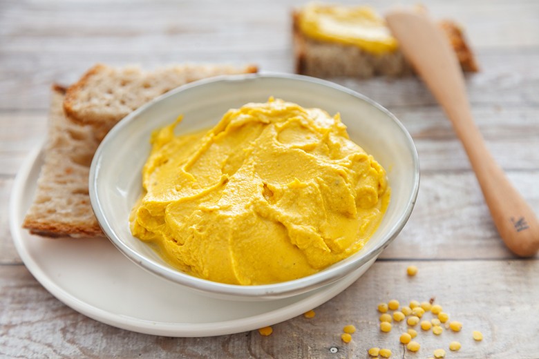Linsenaufstrich mit Curry