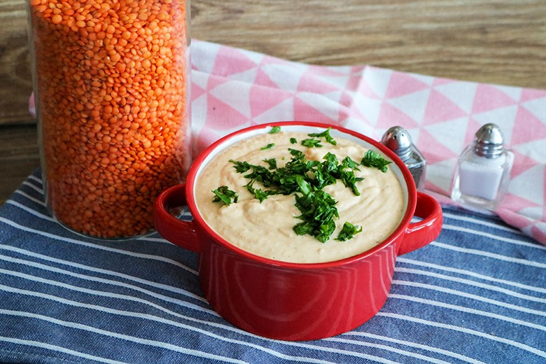Linsenaufstrich mit Feta