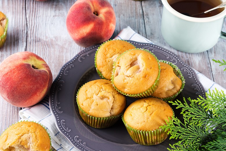 Pfirsich-Muffins