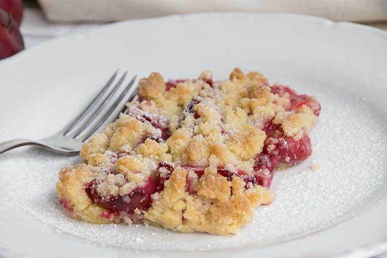 Pflaumenkuchen mit Streuseln