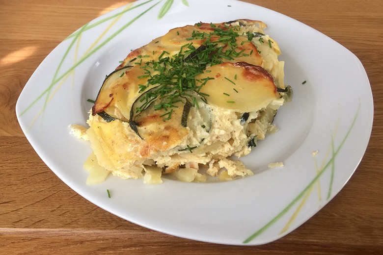 Zucchini-Kartoffelauflauf