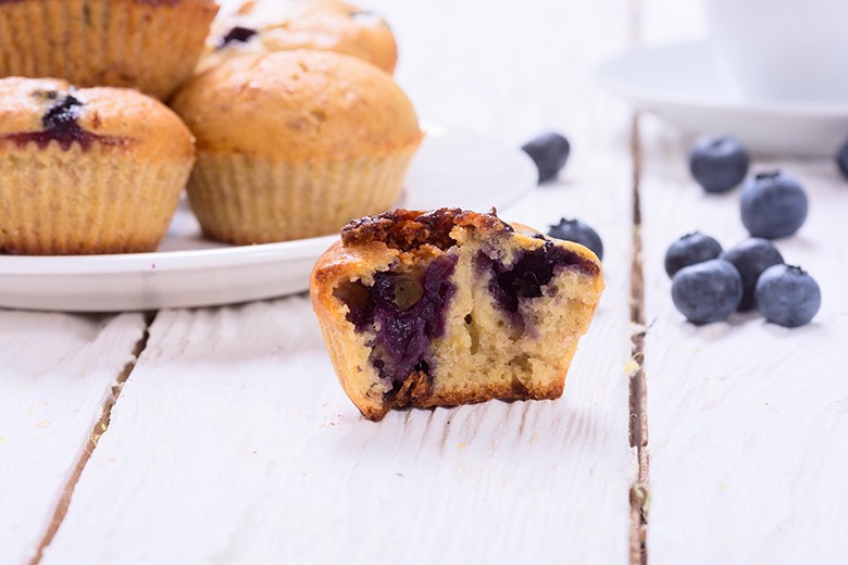 Vegane Blaubeermuffins