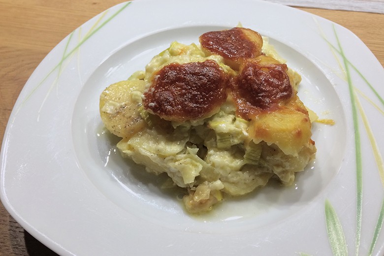 Kartoffelauflauf mit Käse