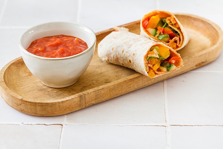 Wraps mit Gemüse