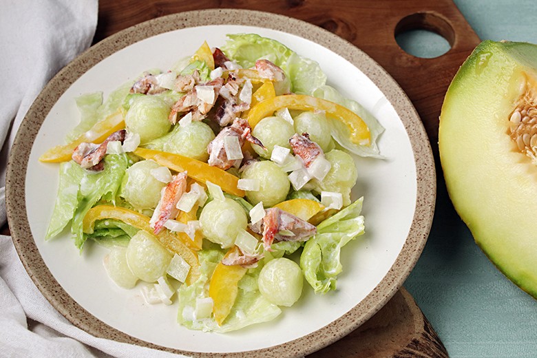 Eisbergsalat mit Melone