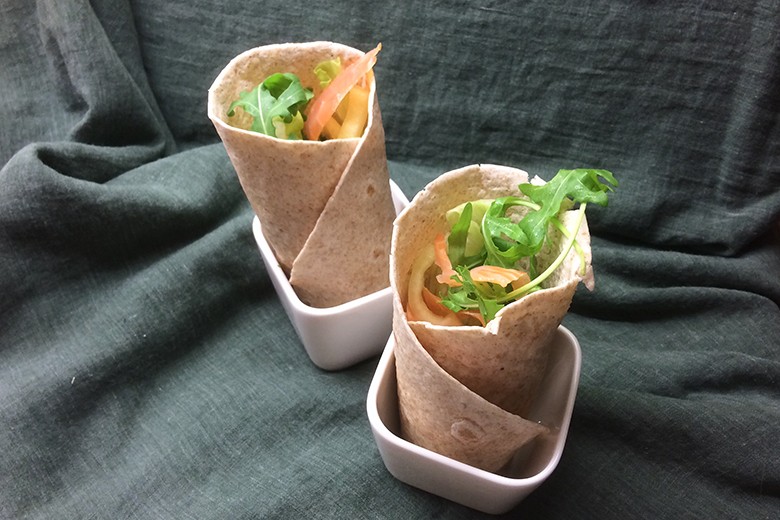 Wraps mit Lachs