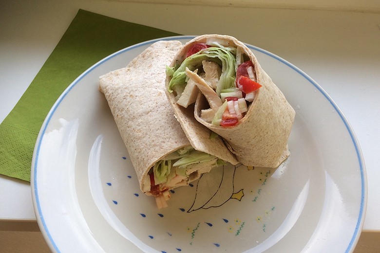 Wraps mit Hähnchen