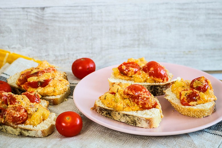 Zucchinigemüse mit Frischkäse
