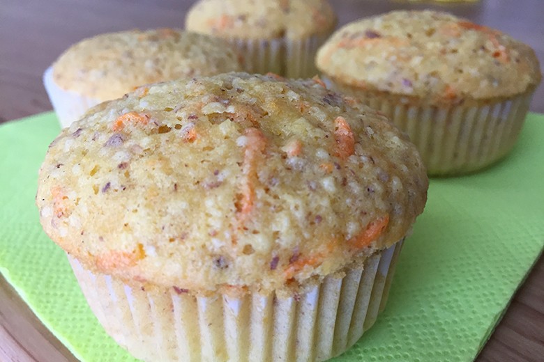 Möhrenmuffins mit Mandeln