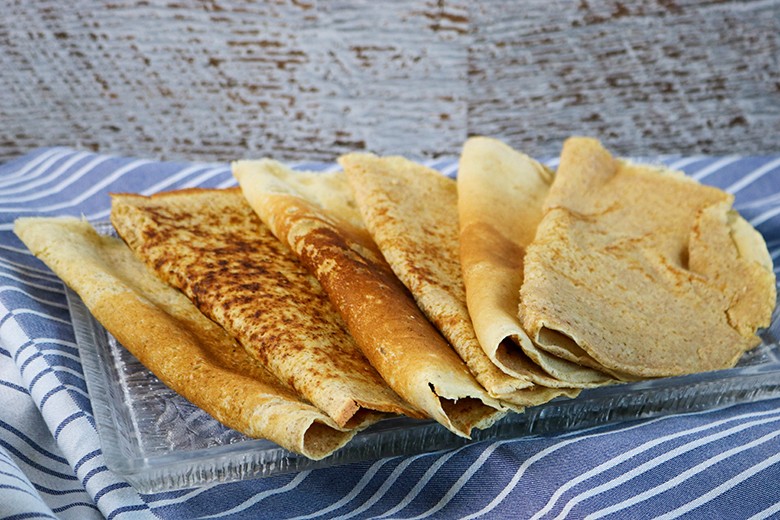 Eierkuchen mit Dinkelmehl