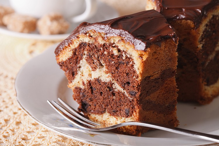 Saftiger Marmorkuchen