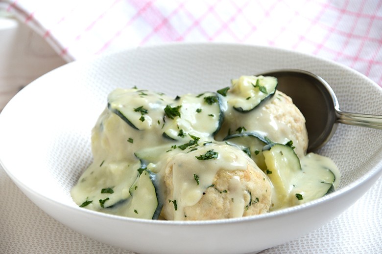 Ricottasauce mit Zucchini