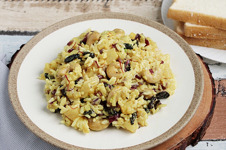 Reissalat mit Curry