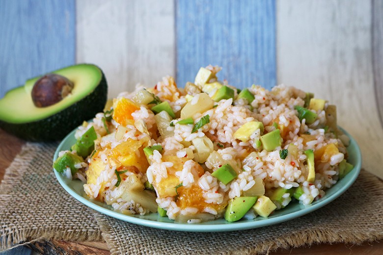 Fruchtiger Reissalat