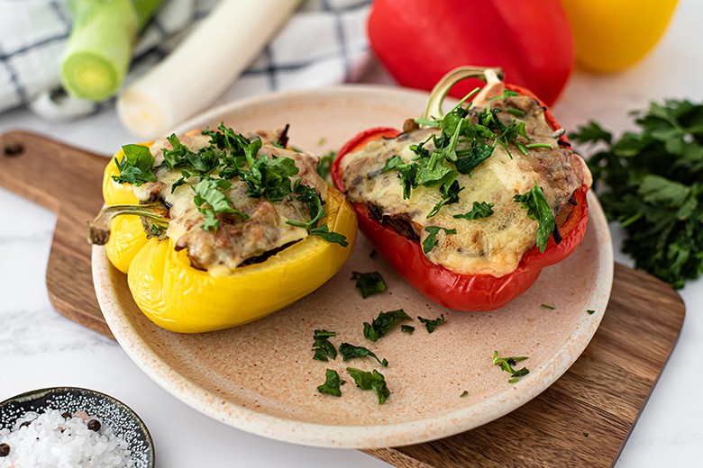 Gefüllte Paprika mit Reis