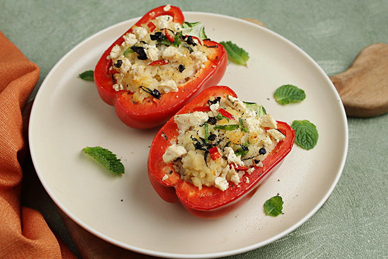 Gefüllte Paprika mit Couscous