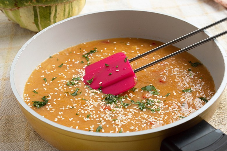 Kürbissauce mit Sesam