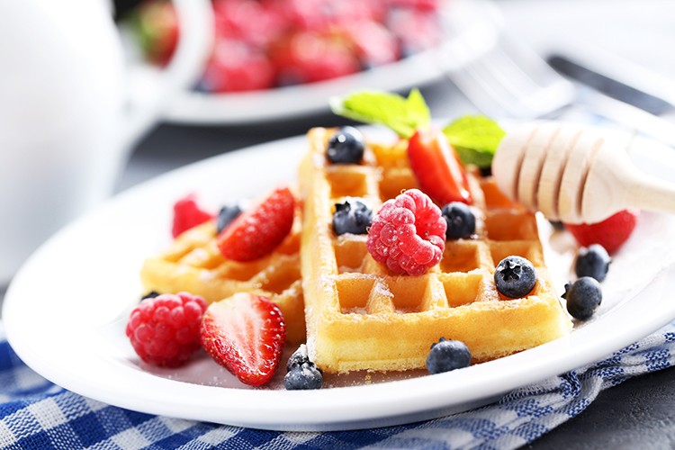 Einfache Waffeln
